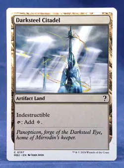 Darksteel Citadel (White Border) - MTG - Mystery Booster 2 - Excellent NM - Image 1