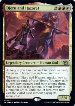 Djeru and Hazoret (Foil) - March of the Machine - Magic MTG NM - Image 1