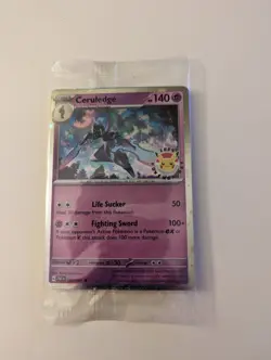 Ceruledge Pokemon Day 2024 STAMPED Promo Card Pokemon In Hand 2/23 Pika Stamp - Image 1