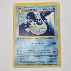 Near Mint | 1st Edition Base Set Shadowless | Dewgong 25/102 | Pokemon Card - Image 2