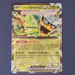Teal Mask Ogerpon ex 12/131 - Prismatic Evolutions - are Holo Pokemon Card - NM - Image 1