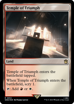 Temple of Triumph (Surge 912) FOIL Doctor Who NM Land Rare MAGIC CARD ABUGames - Image 1