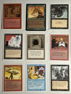 Magic The Gathering Revised Edition 9 Card Lot - Image 1