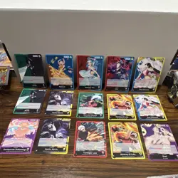 Bandai One Piece Card Game Leader Card Lot 16x OP14 OP15 EB03 Brook & More - Image 1