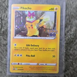 Pokemon TCG Pikachu Basic Promo Pokemon GO SWSH234 2022 60 HP 50 Attack Regular - Image 1