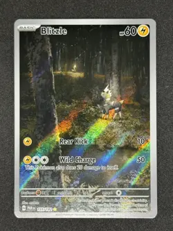 Pokemon Blitzle 195/182 Paradox Rift Illustration Rare TCG Card - Image 1