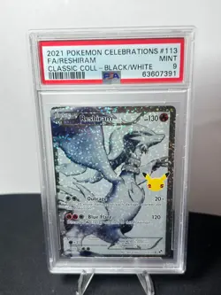 Reshiram 113 Celebrations Classic Collection Pokemon PSA 9 - Image 1