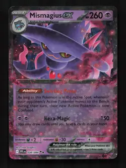Mismagius ex 036/094 Double Rare Phantasmal Flames Pokemon Near Mint - Image 1