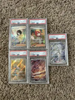 Pokemon PSA 8 Graded Lot Mimikyu Scarlett and Violet Era TCG Cards NM-MT NM/MT - Image 1