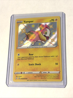 Pokemon TCG Yamper SV039/SV122 2021 Shining Fates Shiny Holo Rare - Image 1