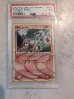 2009 Pokemon Platinum Arceus Holo Card PSA 7 - Image 1