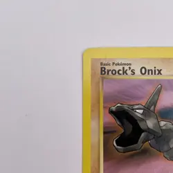 Brock's Onix 69/132 1st Edition Gym Heroes LP Common WOTC Pokemon TCG Vintage - Image 3