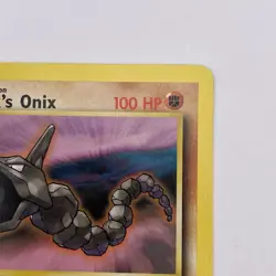 Brock's Onix 69/132 1st Edition Gym Heroes LP Common WOTC Pokemon TCG Vintage - Image 4