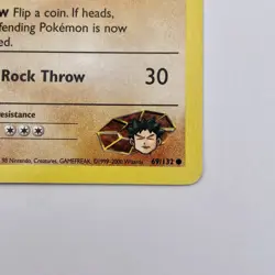 Brock's Onix 69/132 1st Edition Gym Heroes LP Common WOTC Pokemon TCG Vintage - Image 5