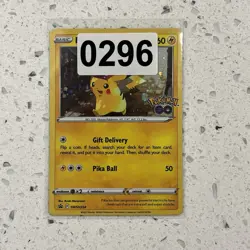 Pikachu SWSH234 Pokemon Go Cosmos Holo 2022 Black Star Promo NM - Image 4