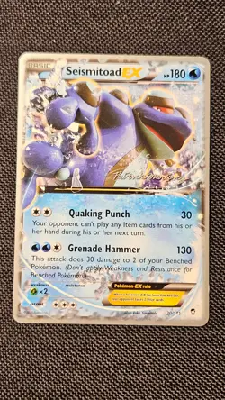 Pokemon 2015 World Championships XY Furious Fists Seismitoad EX 20/111 - NM - Image 2