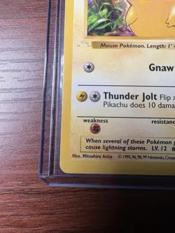 Pokemon Base Set Pikachu 1st Edition Ghost Stamp Error/Misprint - 58/102 - Image 4