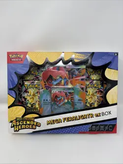 Pokemon TCG Mega Evolution Ascended Heroes Mega Feraligatr EX Box - In Hand - Image 1