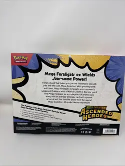 Pokemon TCG Mega Evolution Ascended Heroes Mega Feraligatr EX Box - In Hand - Image 2