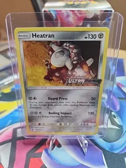 Pokemon Heatran SM96 Holo Rare Prerelease Ultra Prism Promo NM - Image 1