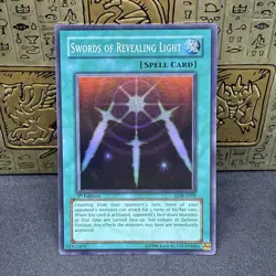 Yugioh Swords Of Revealing Light LOB-A101 Super Rare 1st Edition LP - Image 1