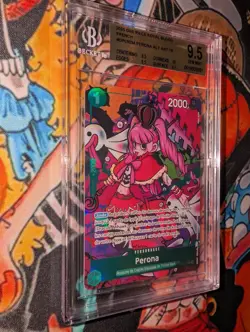 BGS GEM Mint 9.5 French Perona Treasure Rare. One Piece, Royal Blood, OP9-034 - Image 4