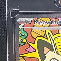 Pokemon Meowth EX Full Art Holo Rare Card 121/088 POR Natsumi Yoshida - Image 4