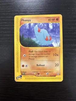 Pokemon Aquapolis Phanpy Regular Common Card 100/147 Eng 2002 - Image 1
