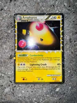 Pokemon TCG Cards Ampharos Prime 105/123 HGSS Ultra Rare Holo EXC - Image 3
