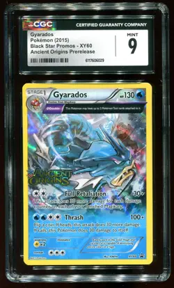 CGC 9 Gyarados Prerelease Holo Ancient Origins Promo 2015 Pokemon Card #XY60 - Image 1
