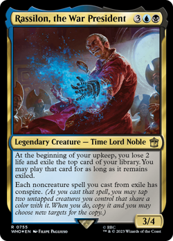 Rassilon, the War President (Surge 755) FOIL Doctor Who NM Rare CARD ABUGames - Image 1
