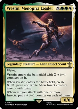 Vrestin, Menoptra Leader (Surge 771) FOIL Doctor Who NM Rare CARD ABUGames - Image 1