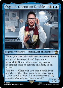 Osgood, Operation Double (Surge 796) FOIL Doctor Who NM Rare CARD ABUGames - Image 1