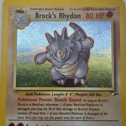 Near Mint | Brock's Rhydon 2/132 | Gym Heroes 2000 | Holo Rare | Pokemon Card - Image 2
