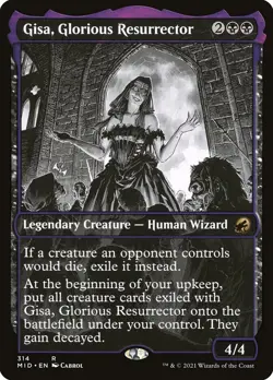 Gisa, Glorious Resurrector Dark Frame - MTG Cards Shop - Image 1