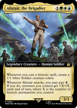 Alistair, the Brigadier (Extended Art Surge 992) FOIL Doctor Who NM ABUGames - Image 1