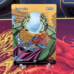Traumatize Borderless Full Art Regular MAR 15 Marvel's Spider-Man MTG NM - Image 1
