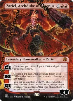Zariel, Archduke of Avernus - Extended Art AFR NM MTG - Image 1