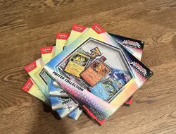 Lot of (6) Sealed Pokemon Prismatic Evolution Poster Collections - Image 1