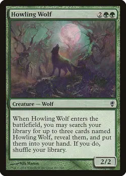 Howling Wolf Foil Conspiracy 167 NM MTG - Image 1