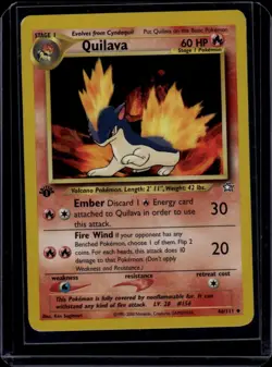 Quilava #46/111 1st Edition Neo Genesis Vintage WoTC era Pokemon Card - Image 1