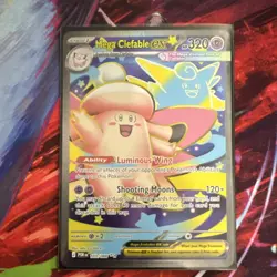 Pokemon Mega Clefable EX Full Art Holo 103/088 Stage 1 320 HP Luminous Wing - Image 1