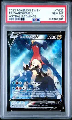 Pokemon Garchomp V Astral Radiance Trainer Gallery Full Art #TG23 PSA 10 - Image 1