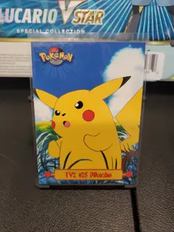 Topps Blue Logo TV2 Pikachu #25 TV Animation Pokemon Card - Image 1