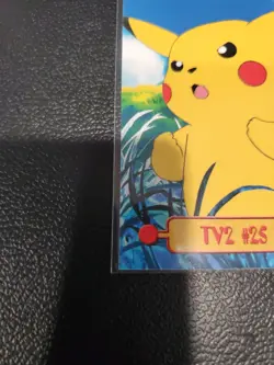 Topps Blue Logo TV2 Pikachu #25 TV Animation Pokemon Card - Image 3