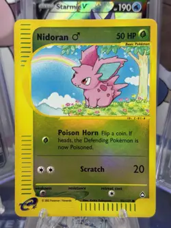 Nidoran M - Aquapolis - 96/147 - Reverse Holo - WOTC - Pokemon TCG - LP - Image 1