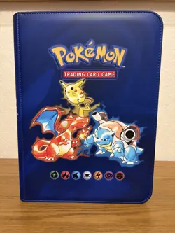 Pokemon base set - Zip Binder 360 spaces Leather - Side Loading - Image 1
