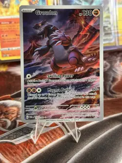 Groudon 199/182 Illustration Rare Paradox Rift Pokemon Near Mint - Image 1