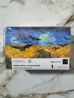 Pokemon Center Van Gogh Museum Corviknight Wheatfield Crows Double Deck Box - Image 1