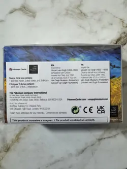 Pokemon Center Van Gogh Museum Corviknight Wheatfield Crows Double Deck Box - Image 2